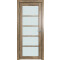 Дверь межкомнатная Future-605 ПВХ Дуб Винчестер трюфель, без декора, остекленная, сатинат белый, царговая