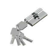 Цилиндр ключ/ключ Bravo KZZ-6.3S 56(28/28) Chrome (алюм., 3 ключа)