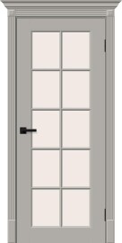 Дверь межкомнатная Скинни-11.1 Эмаль, Greyny, остекленная, magic fog, скиновая