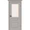 Дверь межкомнатная Скинни-15.1 Эмаль, Greyny, остекленная, white сrystal, скиновая