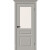 Дверь межкомнатная Скинни-15.1 Эмаль, Greyny, остекленная, white сrystal, скиновая