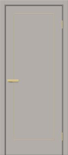 Дверь межкомнатная Браво-0.30Р.П (SG:P3) ПЭТ Grey Silk, глухая, без стекла, каркасно-щитовая
