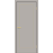 Дверь межкомнатная Браво-0.30Р.П (SG:P3) ПЭТ Grey Silk, глухая, без стекла, каркасно-щитовая