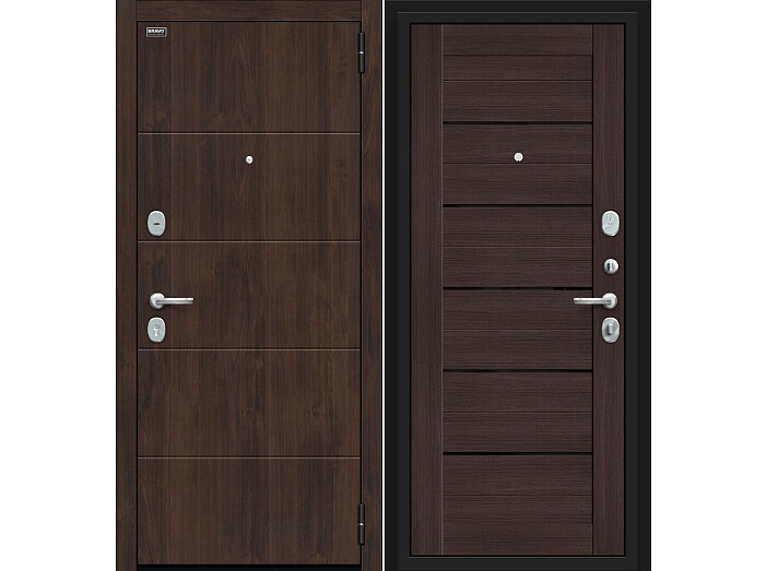 Дверь входная Прайм Kale Almon 28/Wenge Veralinga, 2 замка, с ночной задвижкой