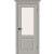 Дверь межкомнатная Скинни-13 Эмаль, Greyny, остекленная, white сrystal, скиновая