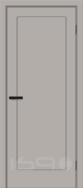 Дверь межкомнатная Браво-0.30Р.П ПЭТ Grey Silk, глухая, без стекла, каркасно-щитовая