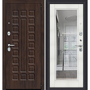 Дверь входная Porta S-3P 51/П61 Almon 28/Bianco Veralinga/Reflex, 2 замка, с ночной задвижкой