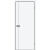 Дверь межкомнатная Браво-0.10.А ПЭТ White Silk, white silk, глухая, без стекла, каркасно-щитовая