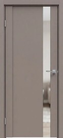 Дверь межкомнатная Бизнес класс-655 ПВХ Стипл мокко, глухая, без стекла, без кромки, царговая