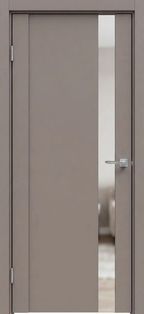 Дверь межкомнатная Бизнес класс-655 ПВХ Стипл мокко, глухая, без стекла, без кромки, царговая