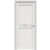 Дверь межкомнатная Concept-601 ПВХ, Белоснежно матовый, остекленная, зеркало, царговая