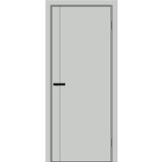 Дверь межкомнатная Браво-0.10.А ПЭТ Grey Silk, grey silk, глухая, без стекла, каркасно-щитовая