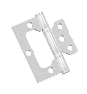 Петля без врезки стальная для складных дверей Bravo HFS-1-2B 75*64*2,5 Schrome