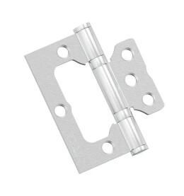 Петля без врезки стальная для складных дверей Bravo HFS-1-2B 75*64*2,5 Schrome