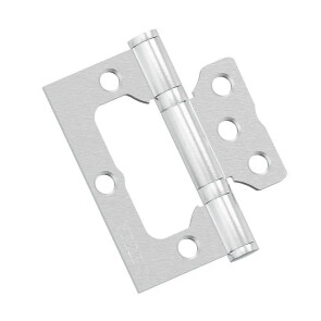 Петля без врезки стальная для складных дверей Bravo HFS-1-2B 75*64*2,5 Schrome