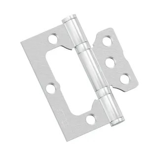 Петля без врезки стальная для складных дверей Bravo HFS-1-2B 75*64*2,5 Schrome
