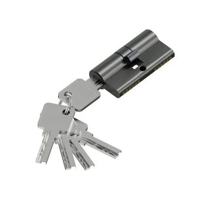 Цилиндр ключ/ключ Bravo KZZ-6.3S 56(28/28) SGraphite (алюм., 3 ключа)