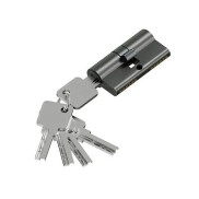 Цилиндр ключ/ключ Bravo KZZ-6.3S 56(28/28) SGraphite (алюм., 3 ключа)