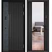 Дверь входная Сити Интегра Ай Кью ПП 401БГ/164 Черный матовый/Графит/Чёрный матовый, 1 замок, с ночной задвижкой