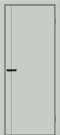 Дверь межкомнатная Браво-0.10.А ПЭТ Grey Silk, grey silk, глухая, без стекла, каркасно-щитовая