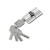 Цилиндр ключ/ключ Bravo KZZ-6.3S 56(28/28) SChrome (алюм., 3 ключа)