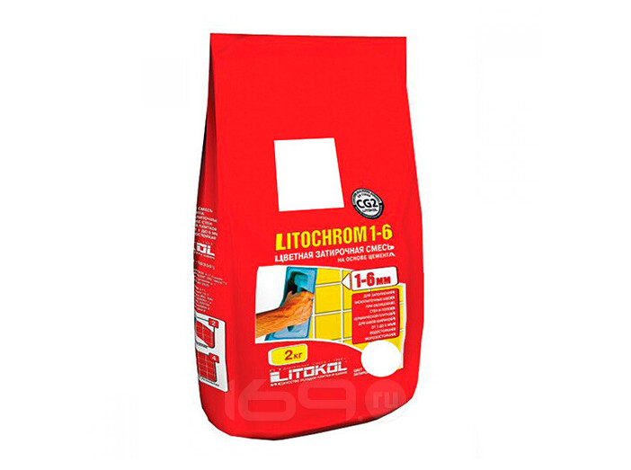 Затирочная смесь Litochrom 1-6 C.00 белая 2kg,Al.bag