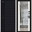 Дверь входная Лайнер-3 Total Black/Nordic Oak, 2 замка, с ночной задвижкой