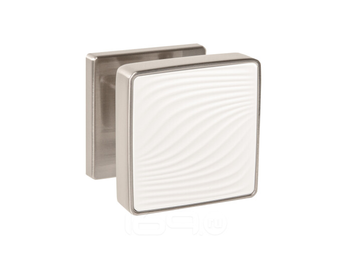 Ручка раздельная K.EST.Q52.GIPNOZ SN/WH-3 матовый никель/белый