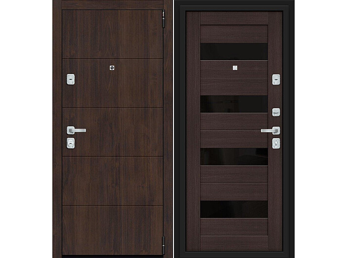 Дверь входная Porta M-3 4.П23\4 Almon/Wenge Veralinga, 2 замка, с ночной задвижкой