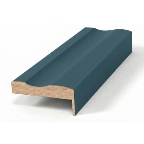 Наличник Т классический (фигурный) 16*80*2150 мм, Стипл матовый синий