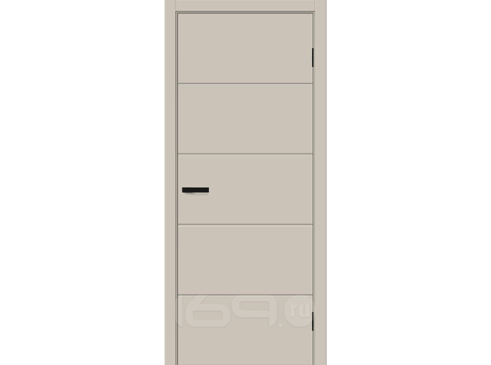 Дверь межкомнатная Граффити-1 Эмаль, Creamy, глухая, без стекла, каркасно-щитовая