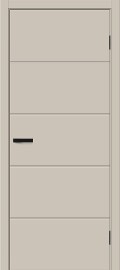 Дверь межкомнатная Граффити-1 Эмаль, Creamy, глухая, без стекла, каркасно-щитовая