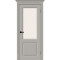 Дверь межкомнатная Скинни-13 Эмаль, Greyny, остекленная, white сrystal, скиновая