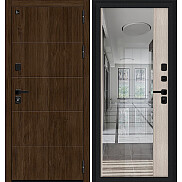 Дверь входная Глори/Sblack Pecan/Cappuccino Melinga, 2 замка