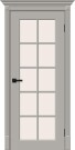 Дверь межкомнатная Скинни-11.1 Эмаль, Greyny, остекленная, magic fog, скиновая