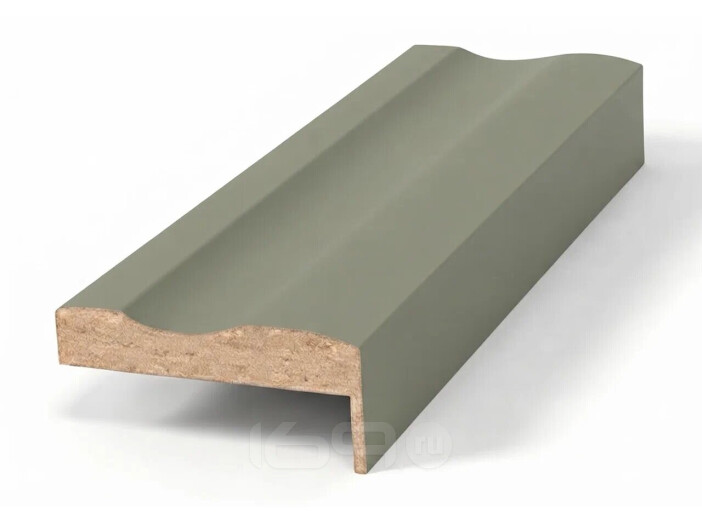 Наличник Т классический (фигурный) 16*80*2150 мм, Стипл хоум грин
