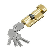 Цилиндр ключ/фиксатор Bravo FZZ-6.3S 56(28/28) SGold (алюм., 3 ключа)