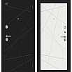 ДC Bravo R-2 Граффити-5 (115/Г5) Super White/Букле черное 205*86 Правая уценка