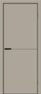 Дверь межкомнатная Браво-0.А ПЭТ Clay Silk, clay silk, глухая, без стекла, каркасно-щитовая