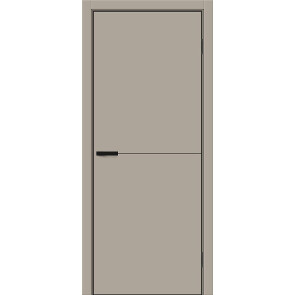 Дверь межкомнатная Браво-0.А ПЭТ Clay Silk, clay silk, глухая, без стекла, каркасно-щитовая