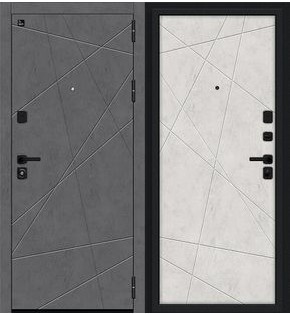 Дверь входная Граффити-5/SBlack Slate Art/Look Art, 2 замка, с ночной задвижкой