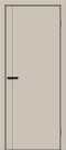 Дверь межкомнатная Браво-0.10.А ПЭТ Cream Silk, cream silk, глухая, без стекла, каркасно-щитовая