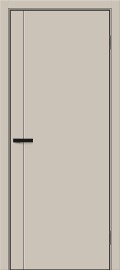 Дверь межкомнатная Браво-0.10.А ПЭТ Cream Silk, cream silk, глухая, без стекла, каркасно-щитовая