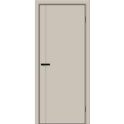 Дверь межкомнатная Браво-0.10.А ПЭТ Cream Silk, cream silk, глухая, без стекла, каркасно-щитовая