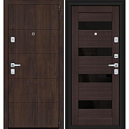Дверь входная Porta M-3 4.П23\4 Almon 28/Wenge Veralinga/Black Star, 2 замка, с ночной задвижкой