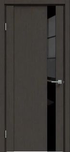 Дверь межкомнатная Бизнес класс-655 ПВХ Графит вуд, глухая, без стекла, без кромки, царговая