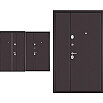Дверь входная Мега Масс MM R-5 Шоколад букле/Шоколад букле, 2 замка, с ночной задвижкой