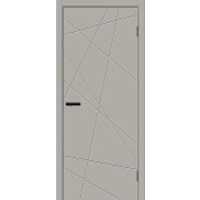 Дверь межкомнатная Граффити-5 Эмаль Greyny, без декора, глухая, без стекла, без кромки, каркасно-щитовая