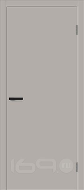 Дверь межкомнатная Браво-0.П ПЭТ Grey Silk, глухая, без стекла, каркасно-щитовая