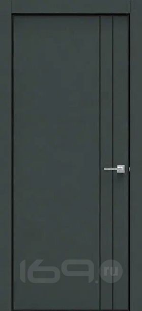 Дверь межкомнатная Бизнес класс-613 ПВХ Стипл миднайт грин, глухая, без стекла, каркасно-щитовая